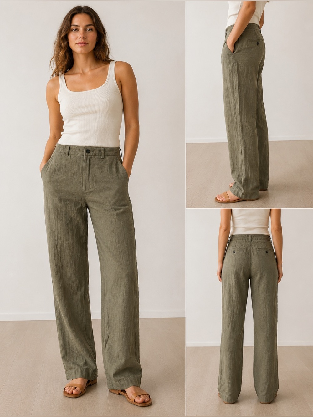 Donna Karan New York Silk & Viscose Trousers